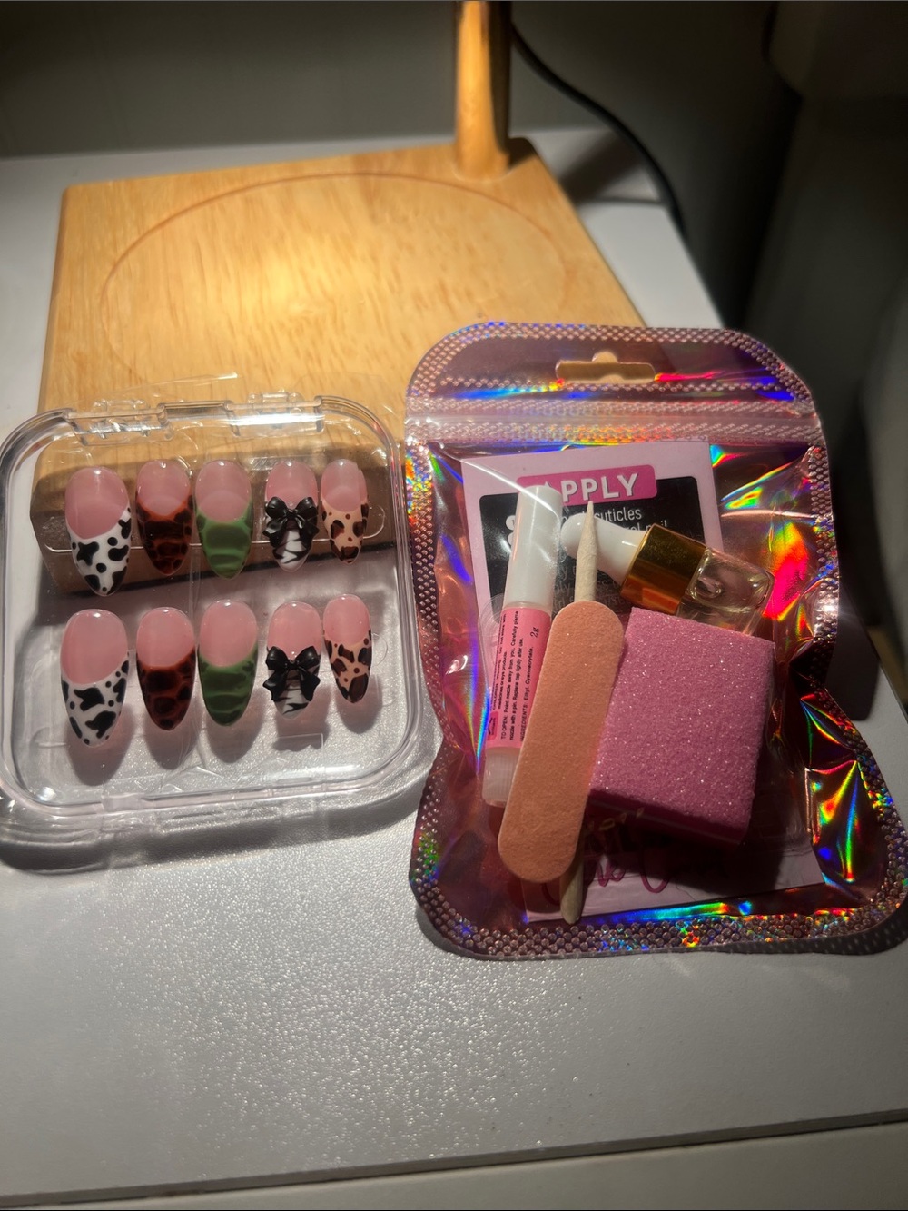 Handmade Animal Print Press-On Nail Kit